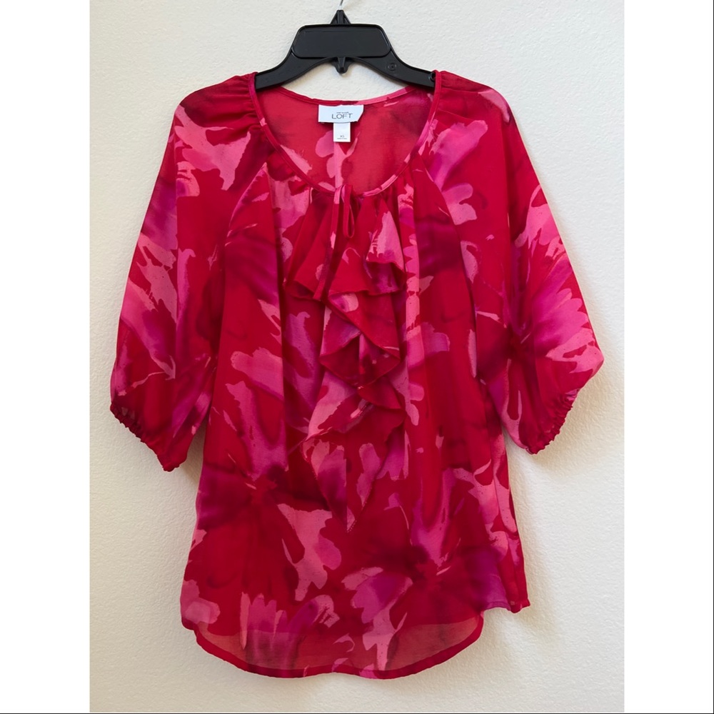 Loft Ruffle Front Blouse - Picture 2 of 2